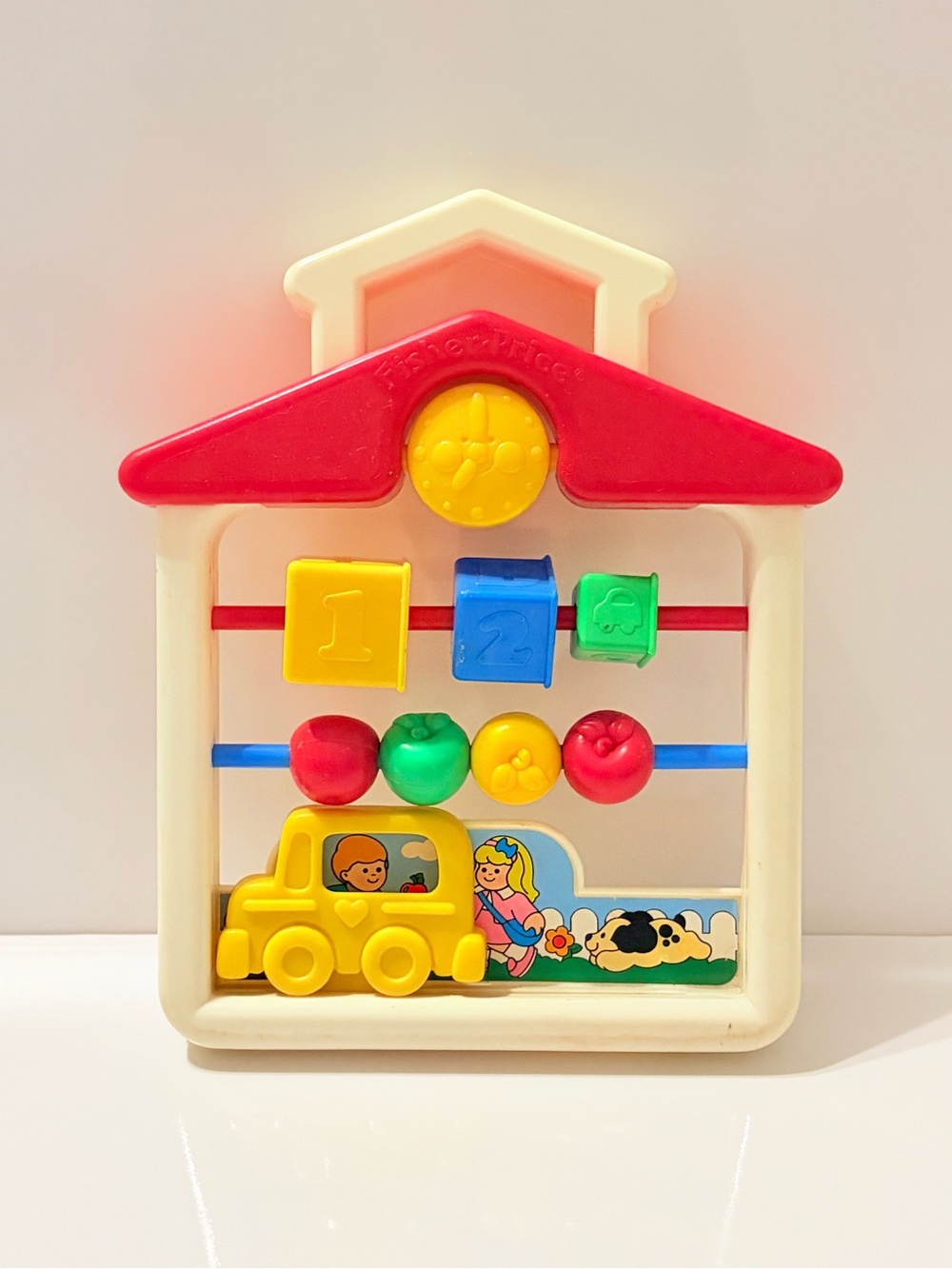 1991 Fisher-Price Discovery Beads School Vintage Toy 1062 Travel Nesting Cups